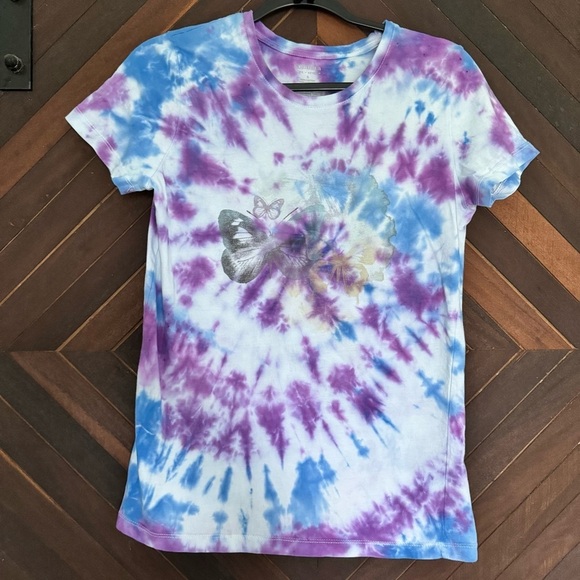 Sonoma Tops - Sonoma Purple and Blue Tie-Dye T-Shirt